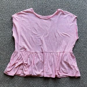 Short sleeve striped top